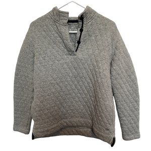 Southern Tide quilted pullover sweater - 1/4 button; size Medium